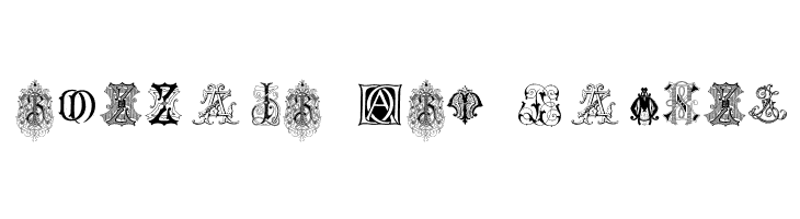 Intellecta Monograms Random Samples Eight  Free Fonts Download