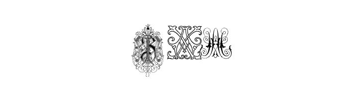 Intellecta Monograms Random Samples Eight  Free Fonts Download