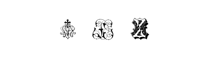 Intellecta Monograms Random Samples Eight  Free Fonts Download