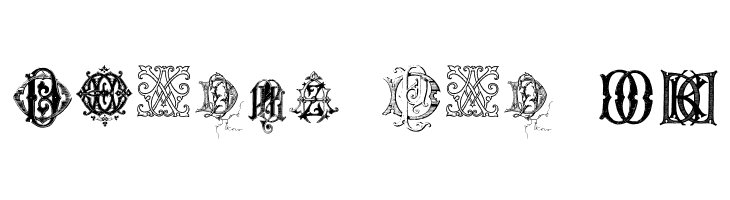 Intellecta Monograms Random Samples Eight  Free Fonts Download