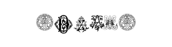 Intellecta Monograms Random Samples Eight  Free Fonts Download