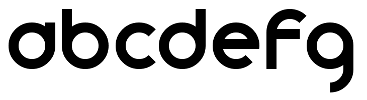 ABCDEFG Smooth Circulars Font