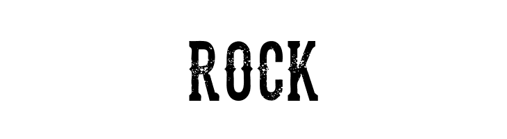 rock the dead saloon Regular Font