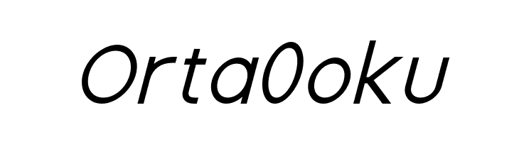 Nordica Advanced Regular Oblique  Free Fonts Download