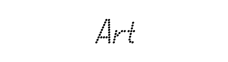 DOTCIRFUL Italic  Free Fonts Download
