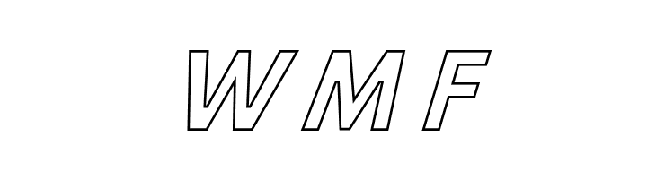 Hussar Bold Italic Outline  Free Fonts Download