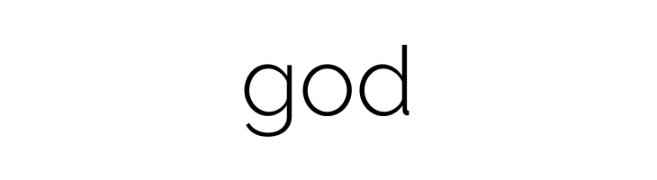 god Raleway Light Font