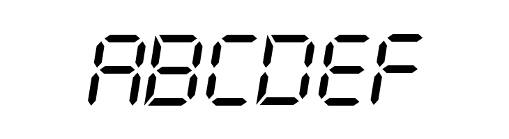 CF LCD 521 Regular  Free Fonts Download