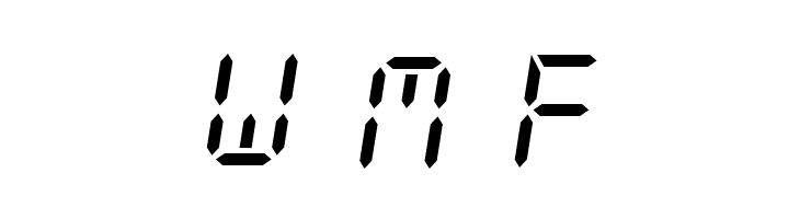 CF LCD 521 Regular  Free Fonts Download
