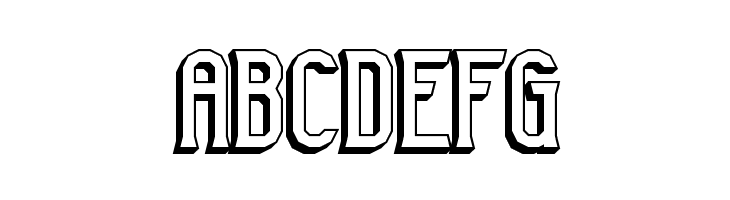 Gyneric 3D BRK  Free Fonts Download