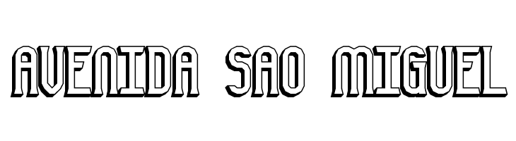 Gyneric 3D BRK  Free Fonts Download