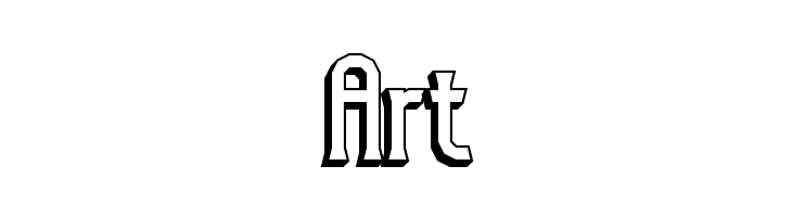 Gyneric 3D BRK  Free Fonts Download
