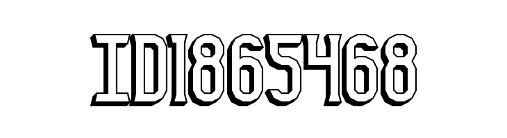 Gyneric 3D BRK  Free Fonts Download