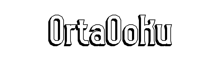 Gyneric 3D BRK  Free Fonts Download