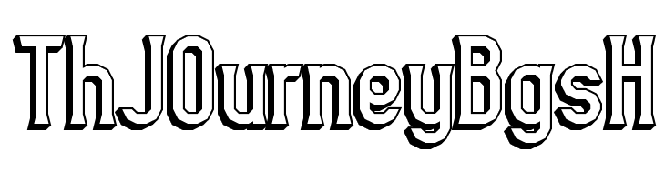 Gyneric 3D BRK  Free Fonts Download