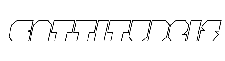 VX Rocket Outline Italic  Free Fonts Download