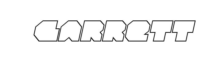 VX Rocket Outline Italic  Free Fonts Download