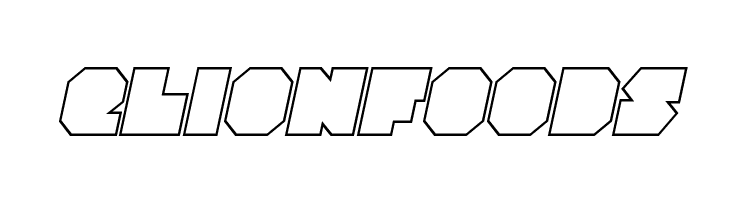 VX Rocket Outline Italic  Free Fonts Download