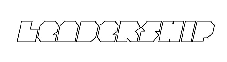 VX Rocket Outline Italic  Free Fonts Download