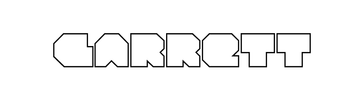 VX Rocket Outline Regular  Free Fonts Download