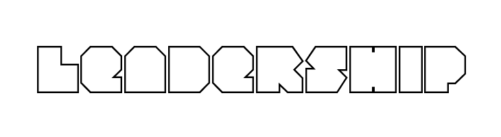 VX Rocket Outline Regular  Free Fonts Download