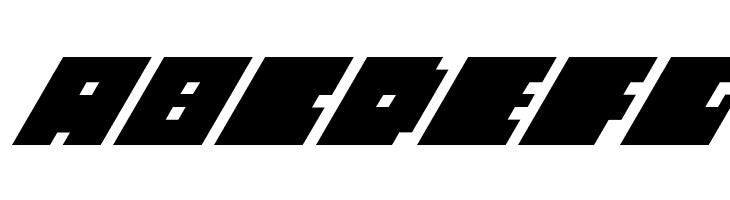 Big Bad Blocks Italic  Free Fonts Download