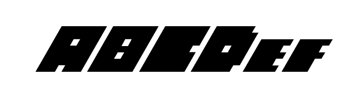 Big Bad Blocks Italic  Free Fonts Download