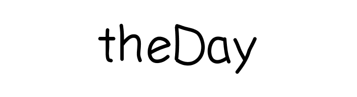 theDay LDFComicSansLight Font