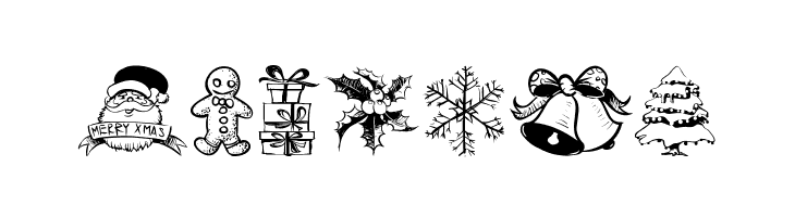 Hand Christmas Doodle  Free Fonts Download