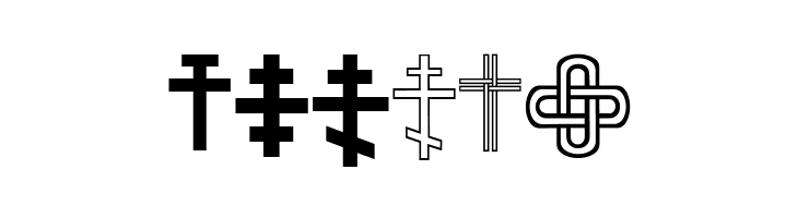 Christian Crosses III  Free Fonts Download