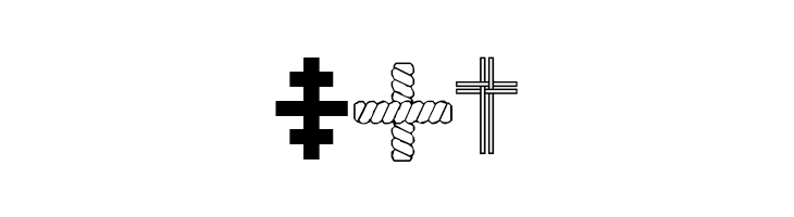 Christian Crosses III  Free Fonts Download