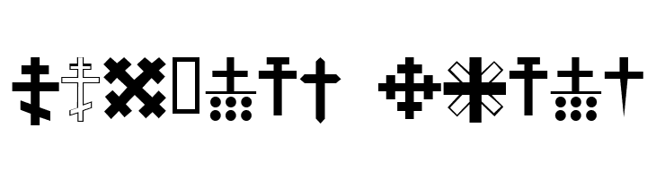Christian Crosses III  Free Fonts Download