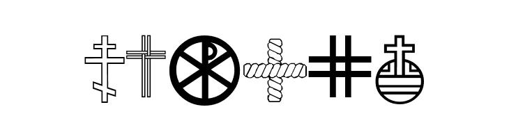 Christian Crosses III  Free Fonts Download