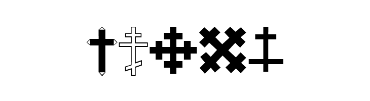 Christian Crosses III  Free Fonts Download
