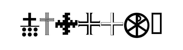 Christian Crosses III  Free Fonts Download