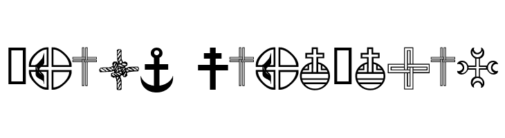 Christian Crosses III  Free Fonts Download