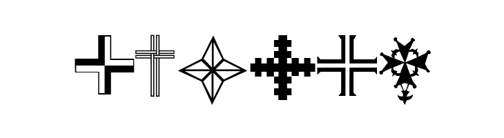 Christian Crosses III  Free Fonts Download