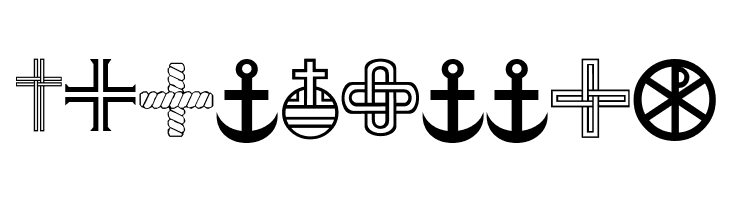 Christian Crosses III  Free Fonts Download