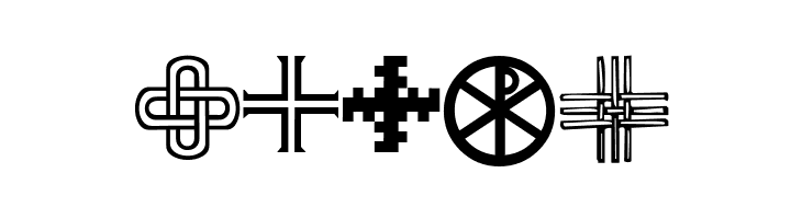 Christian Crosses III  Free Fonts Download