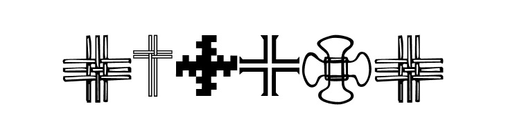Christian Crosses III  Free Fonts Download