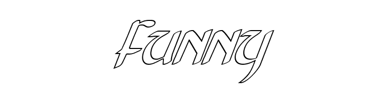 Foucault Outline Italic  Free Fonts Download