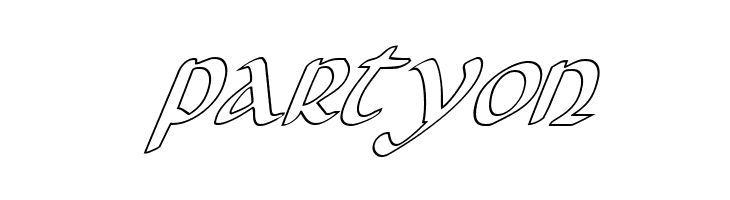 Foucault Outline Italic  Free Fonts Download