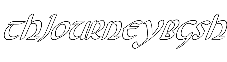 Foucault Outline Italic  Free Fonts Download