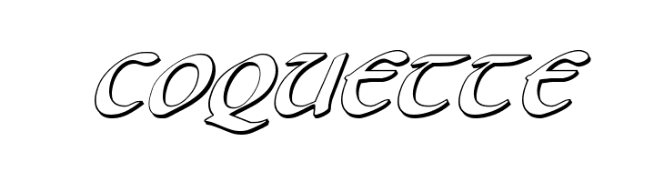 Foucault 3D Italic  Free Fonts Download