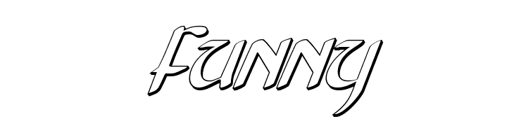 Foucault 3D Italic  Free Fonts Download