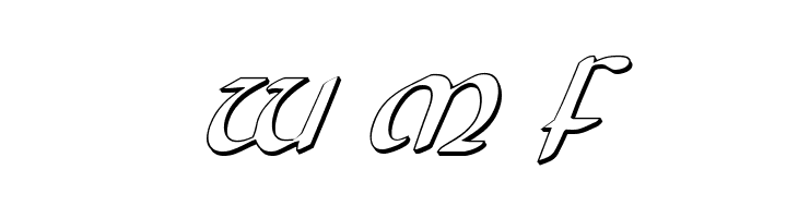 Foucault 3D Italic  Free Fonts Download