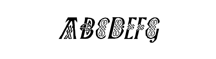 Pee's Celtic Italic  Free Fonts Download