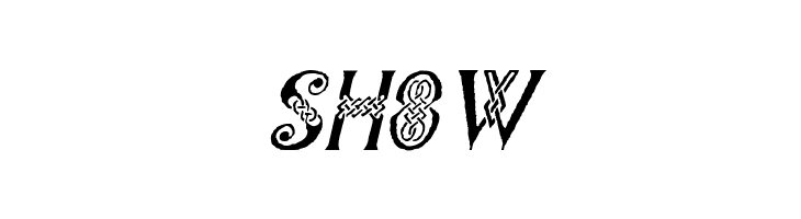 Pee's Celtic Italic  Free Fonts Download