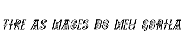 Pee's Celtic Italic  Free Fonts Download
