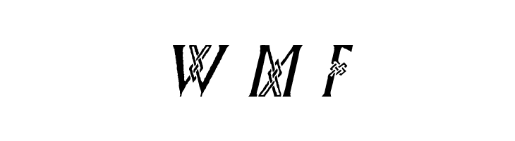 Pee's Celtic Italic  Free Fonts Download